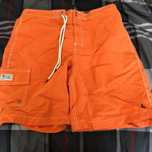 Ralph Lauren Orange Swim Trunks.
